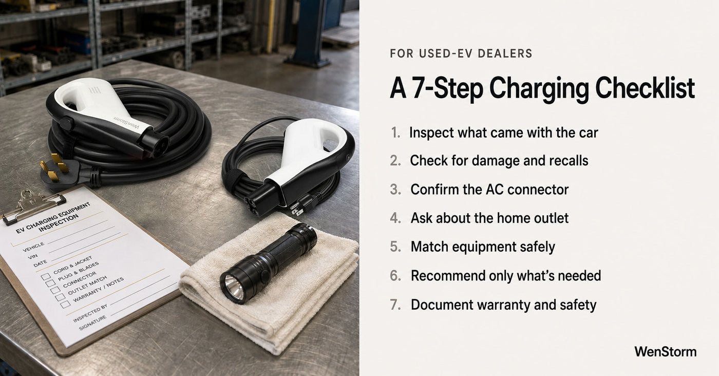 What Should Come With Every Used EV? A Dealer Charging Checklist