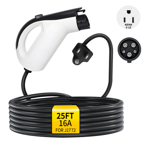 WenStorm Level 1 Portable EV Charger 16A NEMA 5-15 with 25FT Cable