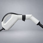 WenStorm NACS ev charger connecting with a NACS extension cords.