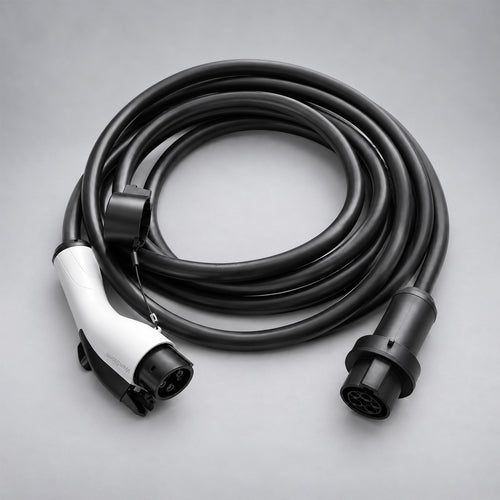WenStorm J1772 EV extension cable with male and female J1772 connectors, designed to extend charging reach between a J1772 charger and compatible electric vehicle.