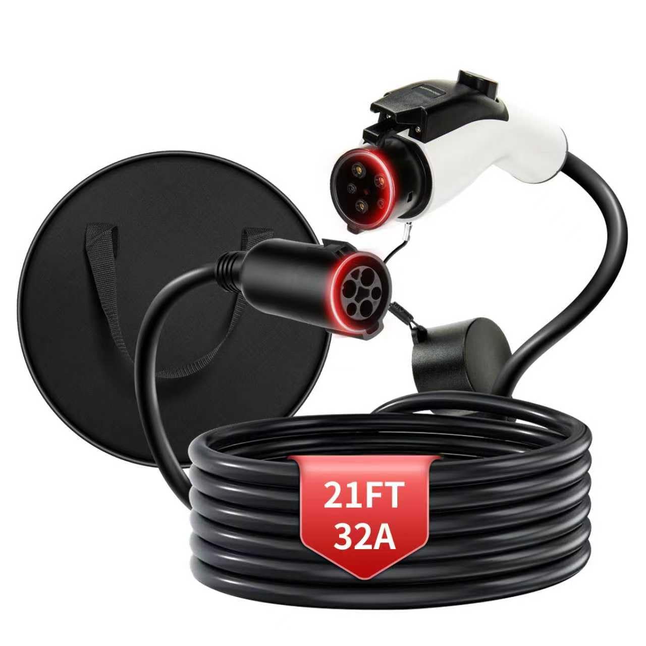 WenStorm 32A 21FT J1772 EV extension cable for Level 1 and Level 2 charging