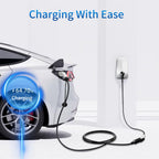 WenStorm J1772 EV extension cable for easy home garage charging with wall charger and electric vehicle