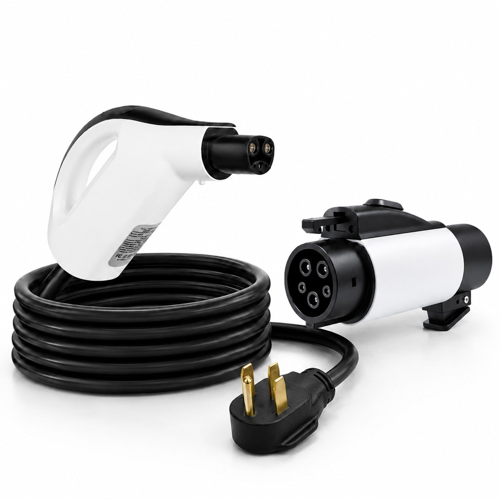 WenStorm Mixed-Connector Kit: NACS 32A portable charger with fixed NEMA 14-50 plug and separate NACS-to-J1772 adapter