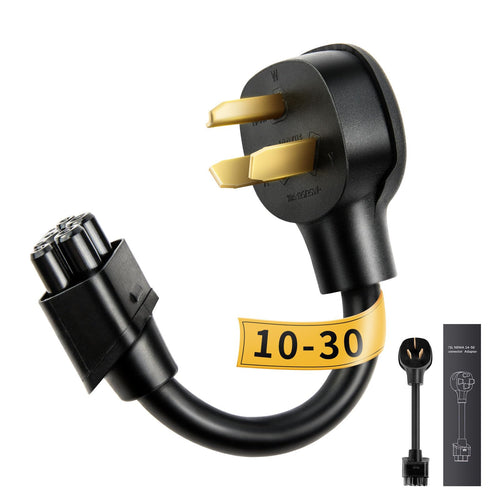 WenStorm NEMA 10-30P adapter for Tesla Gen 2 Mobile Connector with 240V older dryer outlet charging plug