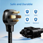WenStorm NEMA 14-30P adapter with durable, fireproof, waterproof, and safety-focused design for Tesla Level 2 EV charging