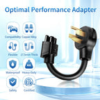 WenStorm NEMA 14-30P adapter for Tesla Gen 2 Mobile Connector with copper alloy pins, flexible cable, waterproof build, and ETL certification
