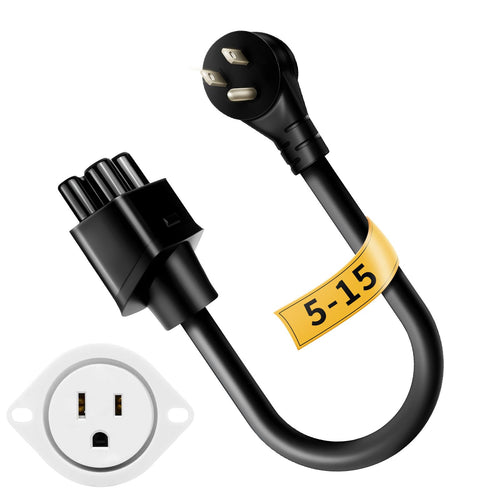WenStorm NEMA 5-15P adapter for Tesla Gen 2 Mobile Connector with 120V household outlet charging plug