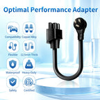 WenStorm NEMA 5-15P adapter for Tesla Gen 2 Mobile Connector with copper alloy pins, flexible cable, durable build, and ETL certification