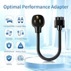 WenStorm NEMA 6-50P adapter for Tesla Gen 2 Mobile Connector with copper alloy pins, flexible cable, waterproof build, and ETL certification
