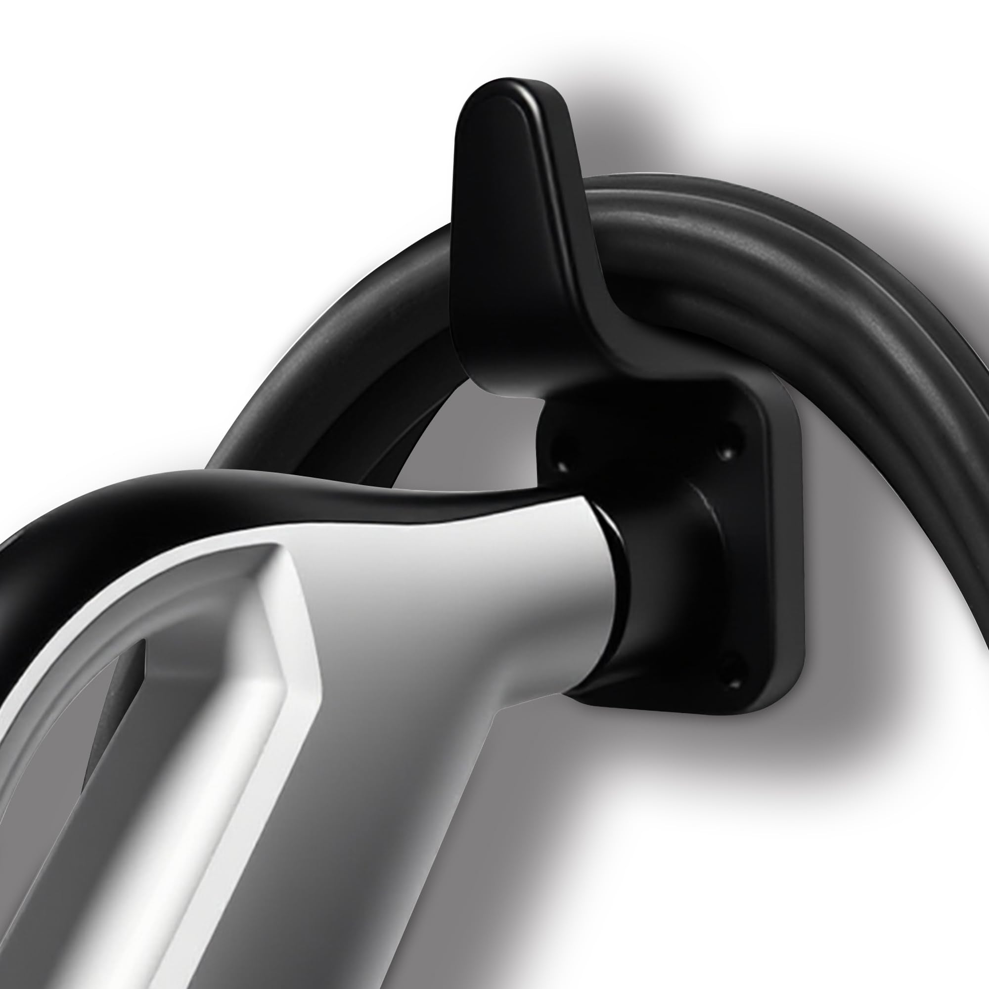 WenStorm Tesla NACS EV charger holder wall mount for organizing Tesla charging cable and connector